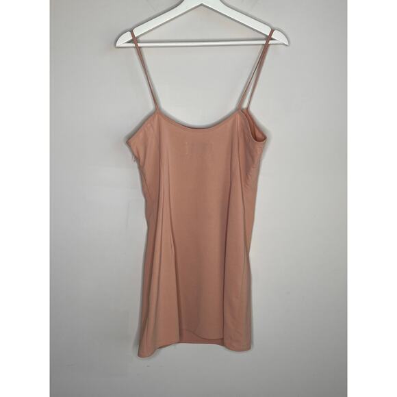 Self-Portrait Sleeveless Scoop Neck Mini Slip Dress Beige Women's Size US 8 - Picture 7 of 7